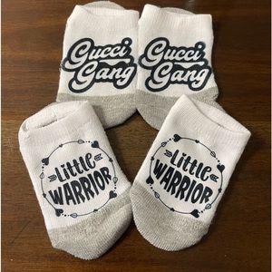 socks Little Warrior & G gang Size 1-7T Set/2